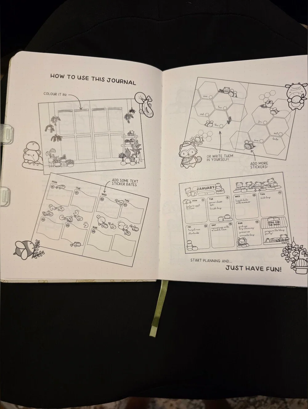 Hubman & Chubgirl 6 Month Undated Coloring Journal